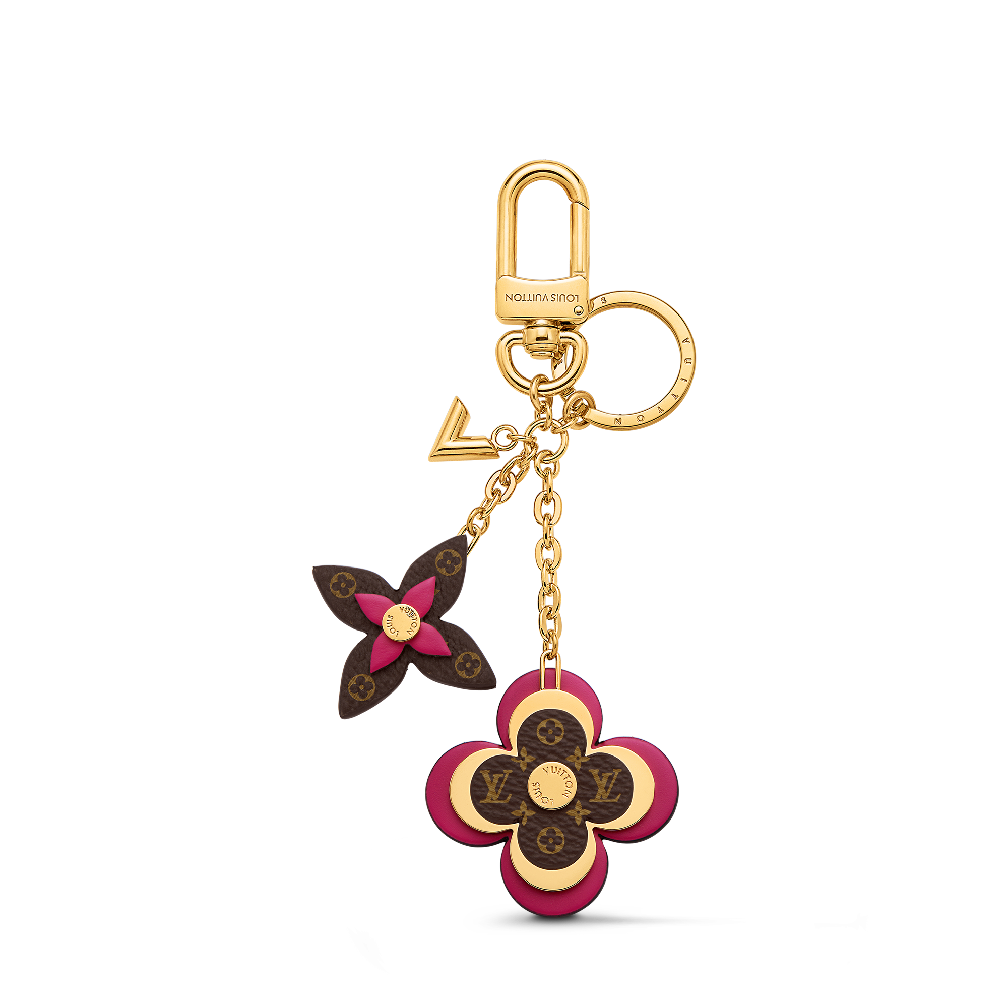 ピンク 花柄 ルイ・ヴィトン　LOUIS VUITTON キーホルダー ピンク 花柄 ルイ・ヴィトン LOUIS VUITTON キーホルダー